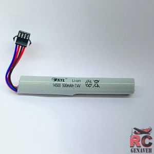 باتری 7.4V 500mAh چهار پین