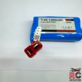 عکس باطری 7.4V 1300mAh مخصوص ماشین کنترلی